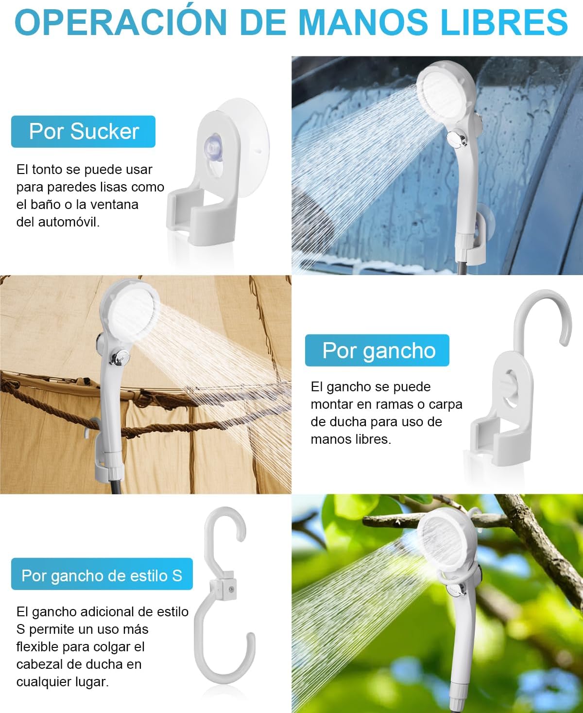 Sistema de Ducha Portátil Profesional
