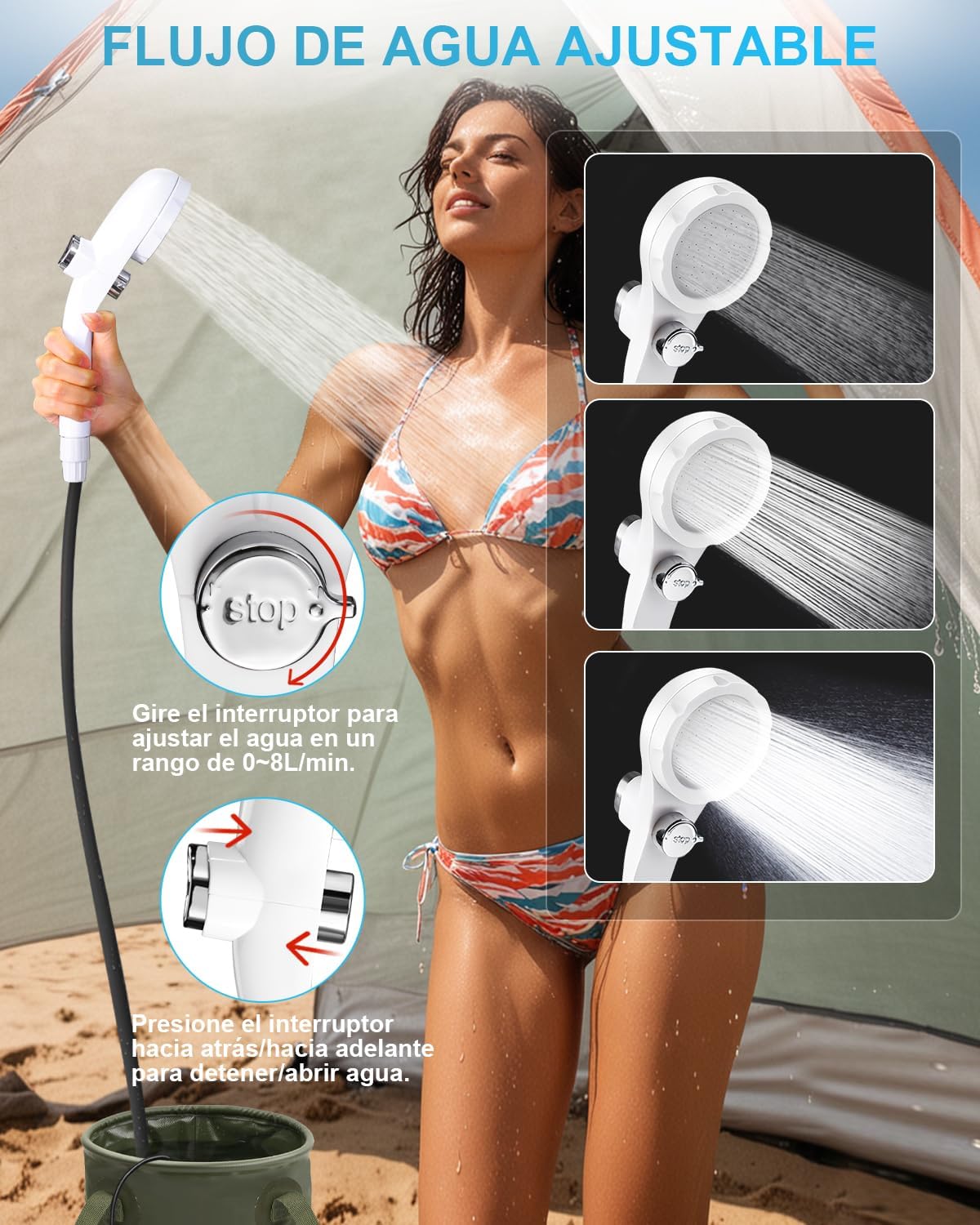 Sistema de Ducha Portátil Profesional